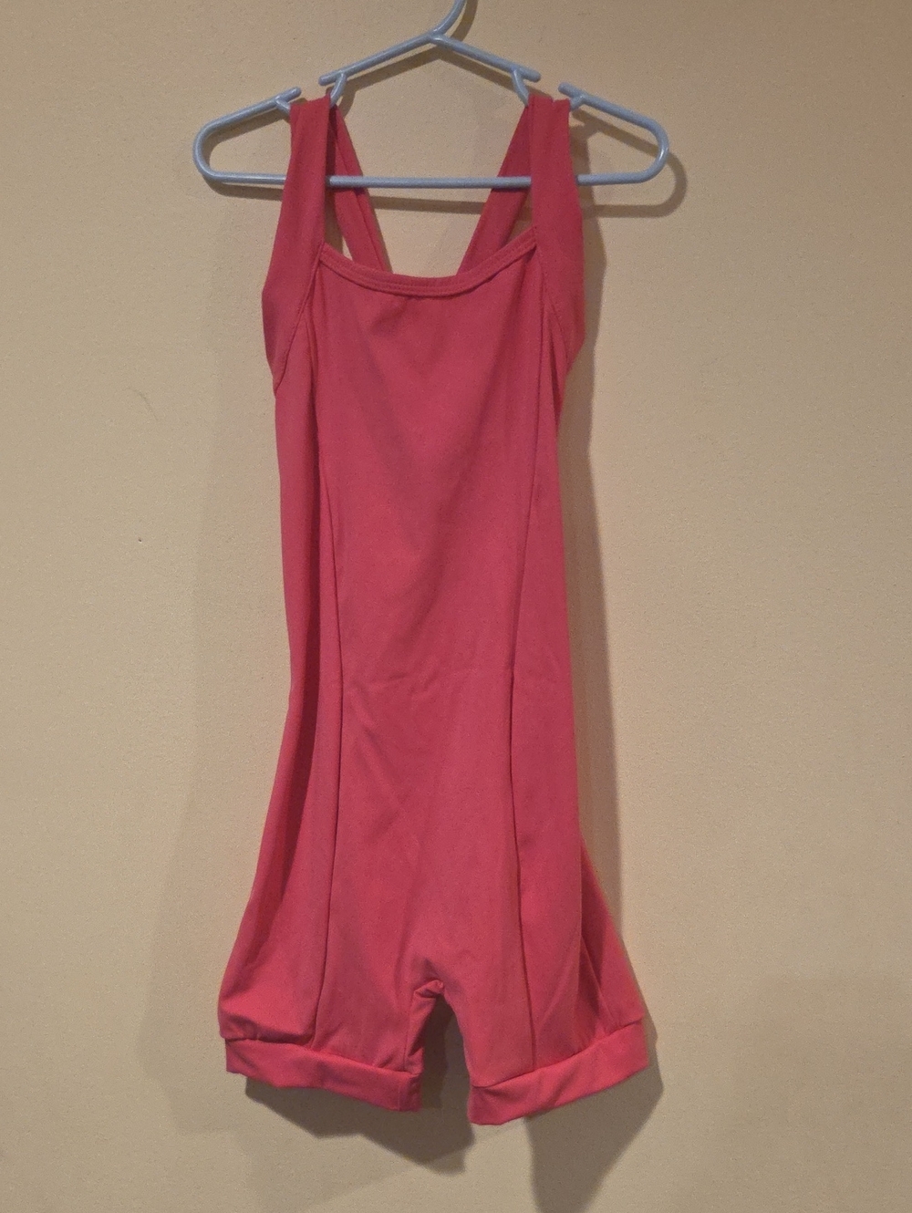 Girls Hot Pink One-Piece Romper